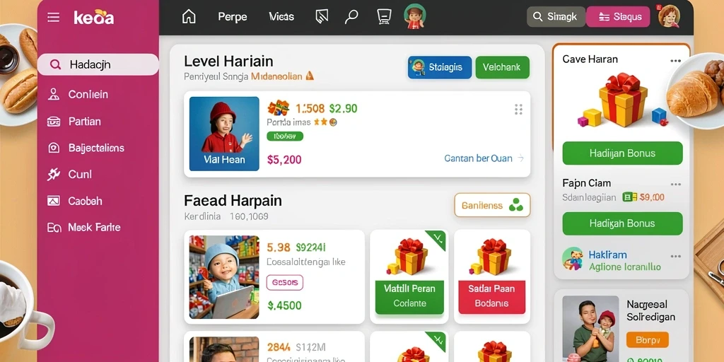 Fitur interaksi sosial yang membuat permainan lebih seru.